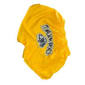 VTG Soffe Shorts Nylon Yellow Shorty Ft. Walton Beach Florida V.W. Bug Hippie XS